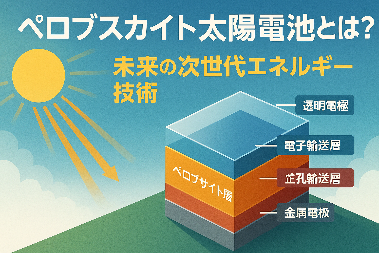 ペロブスカイト太陽電池とは？未来の次世代エネルギー技術