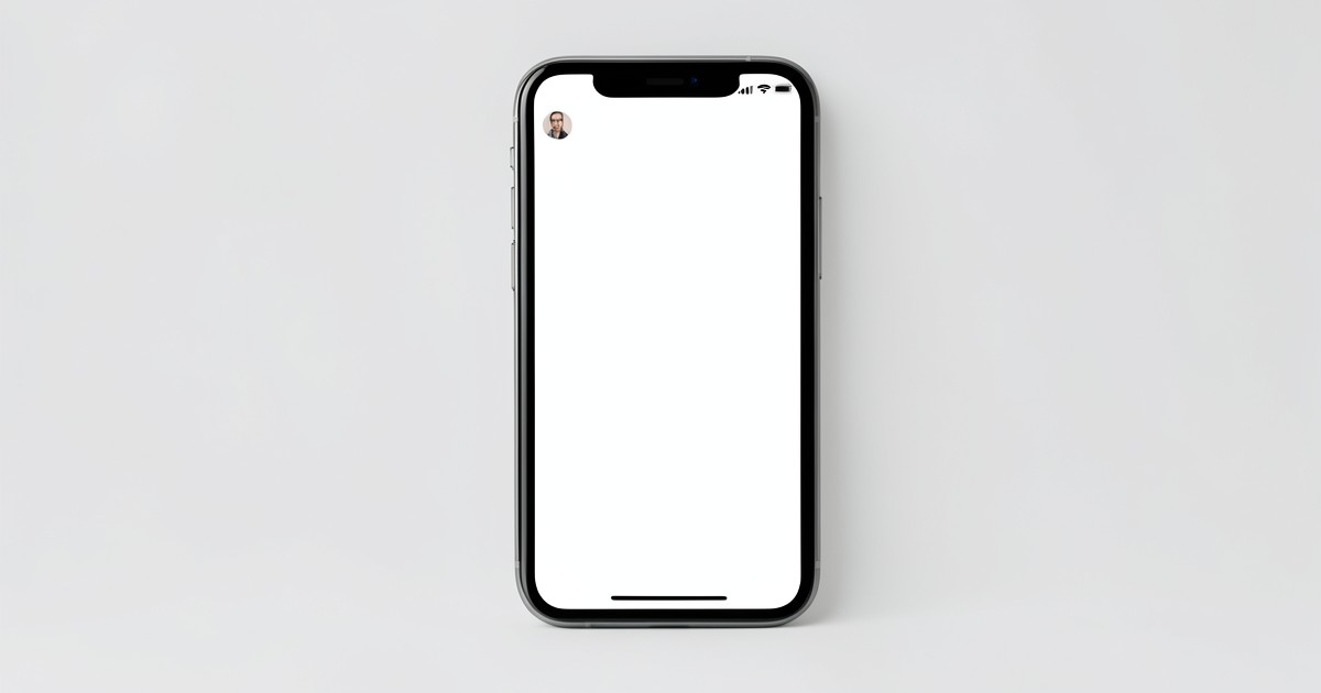 LINEのプロフィール画面で状態メッセージが空欄になっているイメージ図