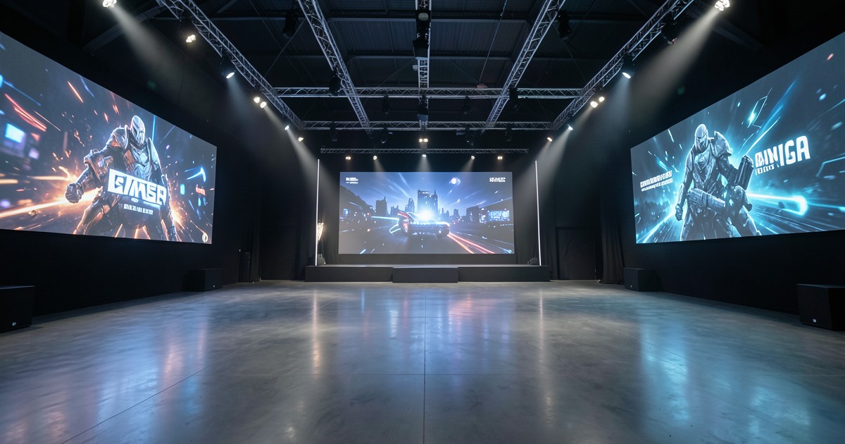 モダンな展示会場の内部風景